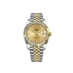 ROLEX DATEJUST 41MM 126333 CHAMPAGNE DIAMOND-SET JUBILEE