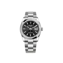 ROLEX DATEJUST 36MM 126200 BRIGHT BLACK OYSTER