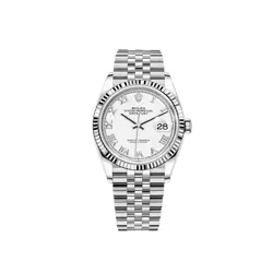 ROLEX DATEJUST 36MM 126234 WHITE ROMAN JUBILEE