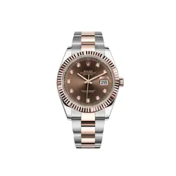 ROLEX DATEJUST 41MM 126331 CHOCOLATE DIAMOND-SET OYSTER