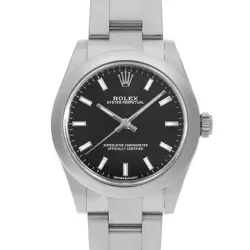 ROLEX OYSTER PERPETUAL 177200 BLACK BAR RANDOM NUMBER SECOND HAND BOYS (UNISEX)