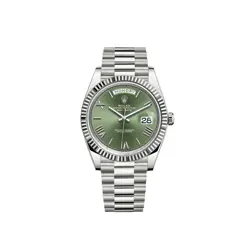 ROLEX DAY-DATE 40MM 228239 OLIVE GREEN ROMAN PRESIDENT