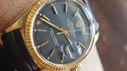 VINTAGE ROLEX DAY/DATE PRESIDENT 1803 BLACK DIAL MEN'S AUTOMATIC WATCH 1966