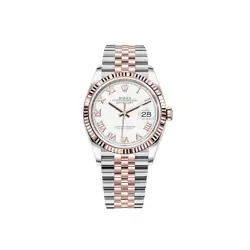 ROLEX DATEJUST 36MM 126231 WHITE ROMAN JUBILEE