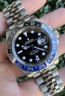 2019 ROLEX GMT MASTER II BATMAN BLUE JUBILEE CERAMIC 126710BLNR WATCH BOX CARD