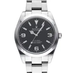 ROLEX EXPLORER 214270 BLACK WATCH 672661