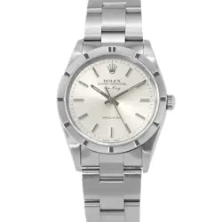 ROLEX AIR-KING 34MM STAINLESS STEEL SILVER DIAL 14010M
