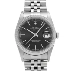 ROLEX DATEJUST 16234 BLACK WATCH 671410
