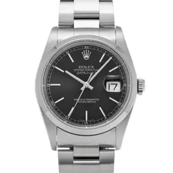 ROLEX DATEJUST 16200 BLACK WATCH 671343