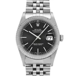 ROLEX DATEJUST 16234 BLACK WATCH 670745
