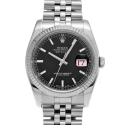 ROLEX DATEJUST 116234 BLACK WATCH 670675