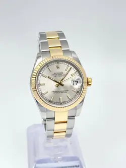 Rolex Datejust Ladies 31mm 178273 Silver Dial Fluted 18ct Yellow Gold Oyster