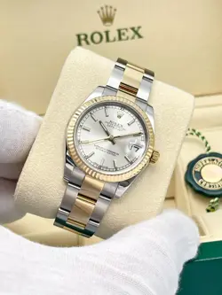 Rolex Datejust Ladies 31mm 178273 Silver Dial Fluted 18ct Yellow Gold Oyster