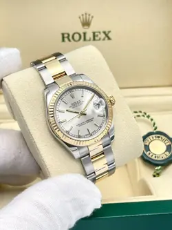 Rolex Datejust Ladies 31mm 178273 Silver Dial Fluted 18ct Yellow Gold Oyster