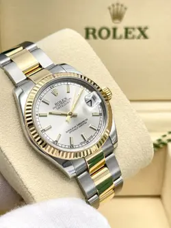 Rolex Datejust Ladies 31mm 178273 Silver Dial Fluted 18ct Yellow Gold Oyster