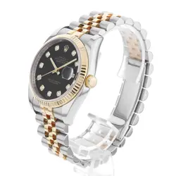 ROLEX DATEJUST 10P DIAMOND 116233G BLACK V 876180