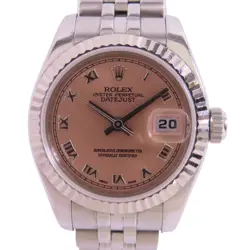 ROLEX Lady Datejust 179174 Automatic Watch Stainless Steel 18K White Gold Pink