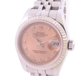 ROLEX Lady Datejust 179174 Automatic Watch Stainless Steel 18K White Gold Pink