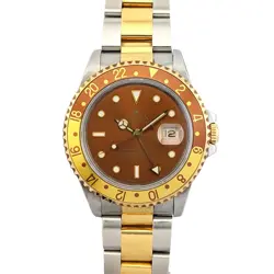 ROLEX 16713 GMT-MASTER II TWO TONE ROOTBEER 40MM 1991