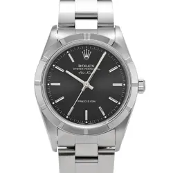 ROLEX AIR-KING 14010 BLACK WATCH 670719