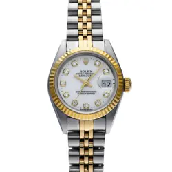 USED ROLEX DATEJUST 79173G WHITE CASE SIZE 26×26MM LADIES WATCH #62152