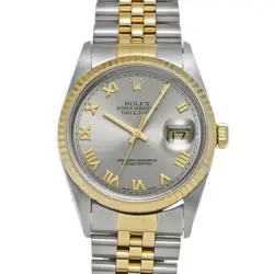 USED ROLEX DATEJUST 16233 GRAY CASE SIZE 36×36MM MEN'S WATCH #661462