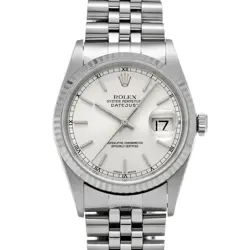 USED ROLEX DATEJUST 16234 SILVER CASE SIZE 35×35MM MEN'S WATCH #661102