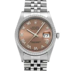 USED ROLEX DATEJUST 16220 PINK CASE SIZE 36×36MM MEN'S WATCH #61102