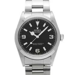 USED ROLEX EXPLORER 14270 BLACK CASE SIZE 36×36MM MEN'S WATCH #63942