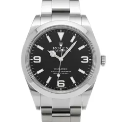 USED ROLEX EXPLORER 214270 BLACK CASE SIZE 39×39MM MEN'S WATCH #61272
