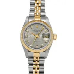 USED ROLEX DATEJUST 69173G GRAY CASE SIZE 26×26MM LADIES WATCH #62172