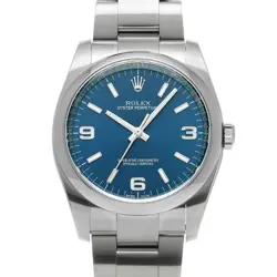 USED ROLEX OYSTER PERPETUAL 36 116000 BLUE MEN'S WATCH #62132