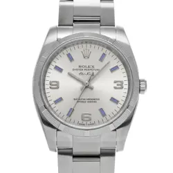 USED ROLEX AIR KING 114210 SILVER CASE SIZE 34×34MM MEN'S WATCH #6142