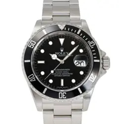 USED ROLEX 16610 BLACK MEN'S WATCH #65862