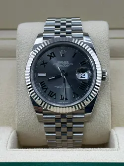 ROLEX DATEJUST 41, WIMBLEDON DIAL, 41MM, 126334, 2022 BOX AND PAPERS