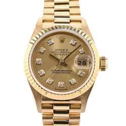 USED ROLEX DATEJUST 69178G YELLOW CASE SIZE 26MM LADIES WATCH #61122