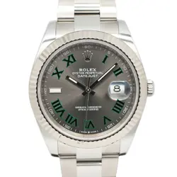 ROLEX 40,000 YEN 5/28 10 00  DATEJUST 41 126334 RANDOM SLATE ROMA SS WG OYSTER W