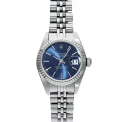 USED ROLEX DATEJUST 79174 BLUE CASE SIZE 26×26MM LADIES WATCH #63992