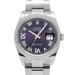 USED ROLEX DATEJUST 36 126234 CASE SIZE 36×36MM MEN'S WATCH #63412