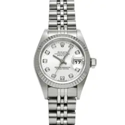 USED ROLEX DATEJUST 79174G SILVER CASE SIZE 26×26MM LADIES WATCH #61212