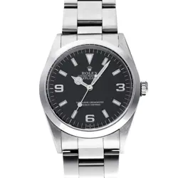 USED ROLEX EXPLORER 14270 BLACK CASE SIZE 35×35MM MEN'S WATCH #66942