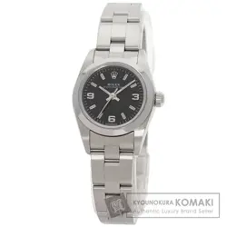 ROLEX 76080 OYSTER PERPETUAL WATCH SS SS WOMEN USED