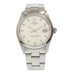 ROLEX OYSTER PERPETUAL DATE SILVER DIAL AT WATCH SS SS AT 1500 MEN WATCH