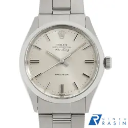 ROLEX AIR KING 5500 SILVER BAR ALL LITHIUM NO. 38 ANTIQUE MEN WATCH