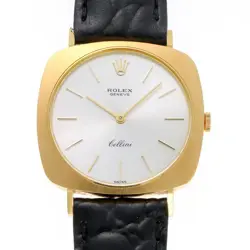 ROLEX CELLINI CUSHION CASE WATCH HAND WOUND CAL.1600 3747 750YG BOYS WATCH 2310