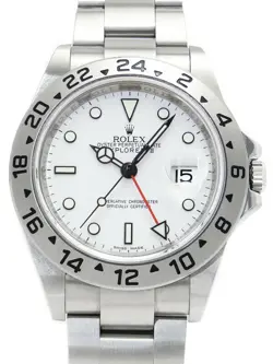 USED ROLEX EXPLORER 2 16570 WHITE CASE SIZE 40MM MEN'S WATCH #61692