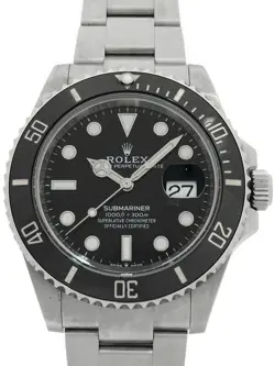 USED ROLEX SUBMARINER DATE 126610LN BLACK CASE SIZE 41MM MEN'S WATCH #62182