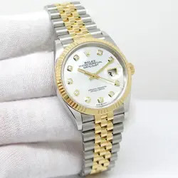 ROLEX 126233 DATEJUST 18K/SS WITH MOTHER OF PEARL DIAMOND DIAL ON JUBILEE