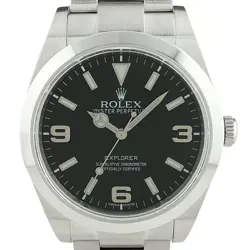 USED ROLEX EXPLORER 1 214270 BLACK CASE SIZE 39MM MEN'S WATCH #65272