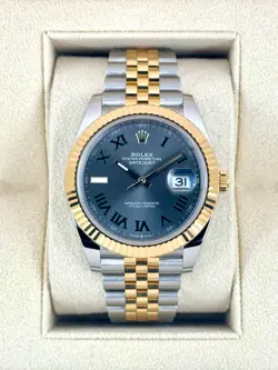 2024 ROLEX DATEJUST 41MM 126333 TWO-TONE JUBILEE WIMBLEDON DIAL